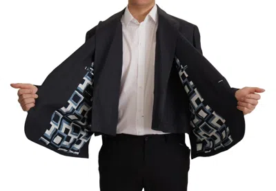 Dolce & Gabbana Blue Linen Formal Mens Blazer Men's Jacket In Blue