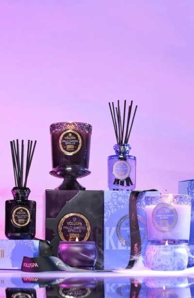 Voluspa Wicked Act Ii Palo Santo Spells Candle 8.5 Oz. In Purple