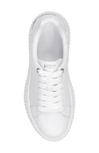 Dkny Lobeco Platform Sneaker In White