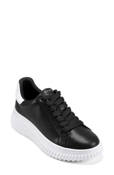 Dkny Lobeco Platform Sneaker In Black