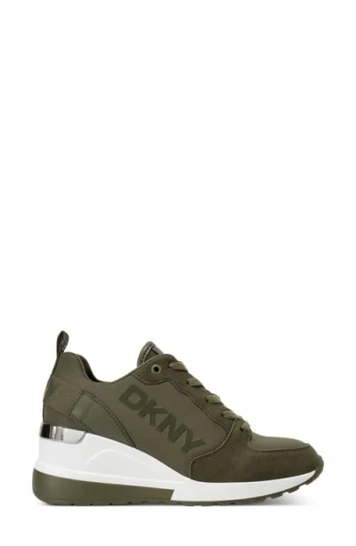Dkny Women's Cait Wedge Sneaker In Green