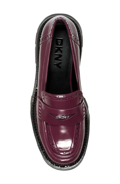 Dkny Women's Sahana Slip-on Loafers In Burgundy