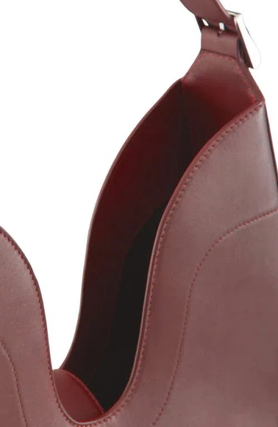 Behno Melina Nappa Leather Shoulder Bag In Brown