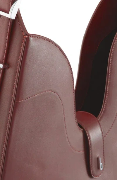 Behno Melina Nappa Leather Shoulder Bag In Brown