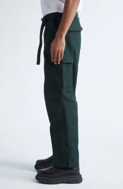 Sacai Carhartt Wip Duck Canvas Cargo Pants In Green