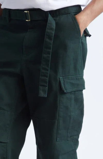 Sacai Carhartt Wip Duck Canvas Cargo Pants In Green