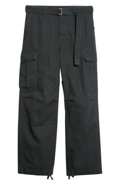 Sacai Carhartt Wip Duck Canvas Cargo Pants In Green