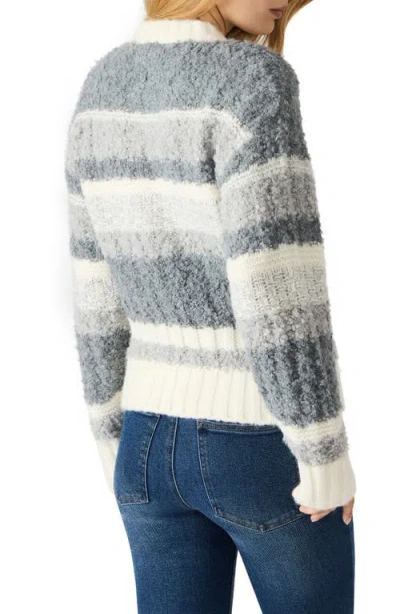 Steve Madden Aubrie Stripe Sweater In Gray