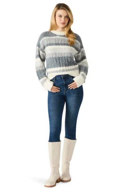 Steve Madden Aubrie Stripe Sweater In Gray