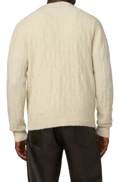 Joe's Cable Pullover Sweater In Neutral