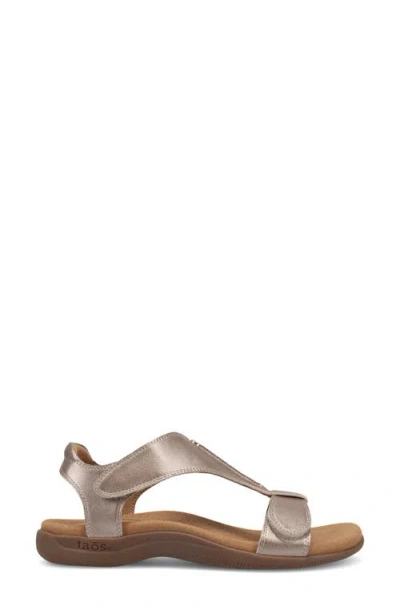 Taos Footwear The Show Sandals Womens Stone Leather Adjustable Strap Zap342 In Multi