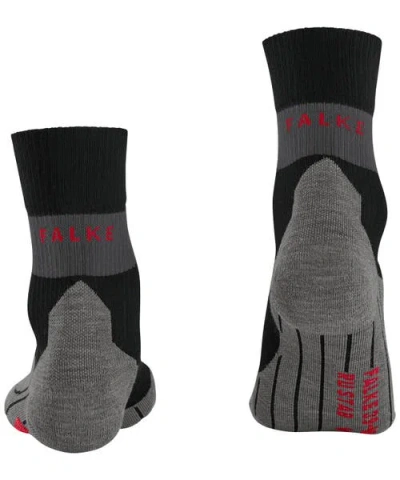 Falke Ru Compression Stabilizing Running Socks In Black