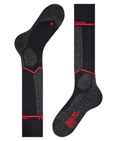 Falke Sk4 Advanced Compression Light Ski Socks In Black