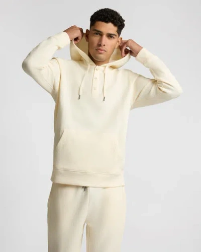 Onia Heavyweight Cotton Waffle Hoodie In Neutral