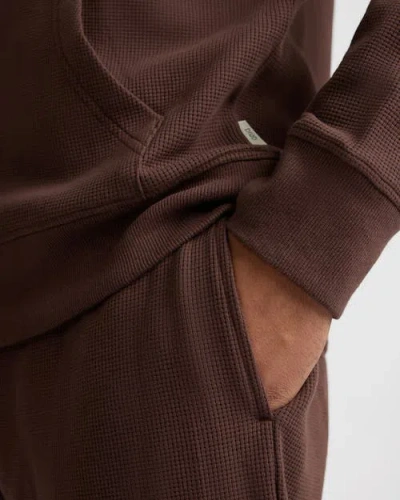 Onia Heavyweight Cotton Waffle Jogger In Brown