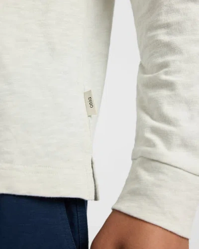 Onia Heavyweight Slub Henley Sweater In White