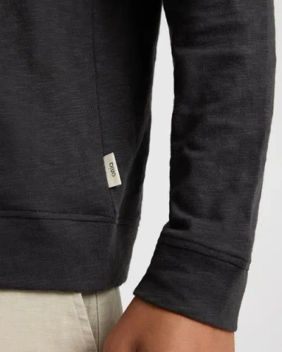 Onia Heavyweight Slub Hoodie In Black