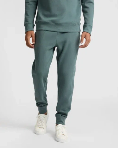 Onia Heavyweight Cotton Waffle Jogger In Green