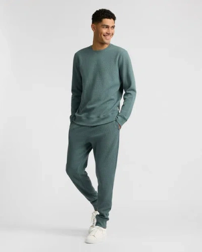Onia Heavyweight Cotton Waffle Jogger In Green
