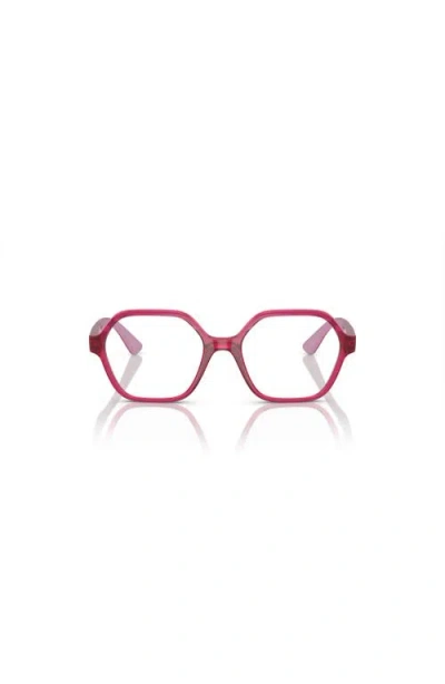 Vogue Eyewear 47mm Irregular Optical Glasses In Pink