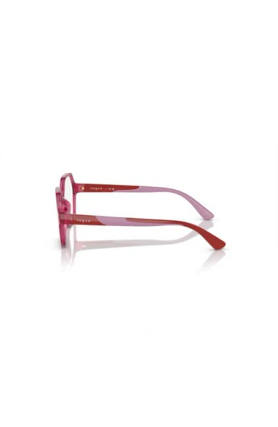 Vogue Eyewear 47mm Irregular Optical Glasses In Pink