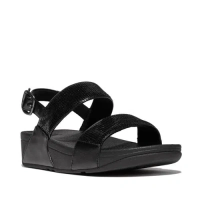 Fitflop Lulu Sequin Back-strap Sandals In Black