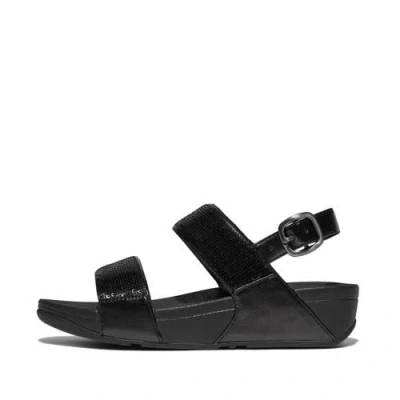Fitflop Lulu Sequin Back-strap Sandals In Black
