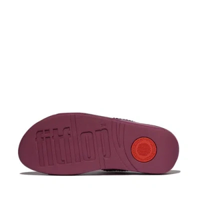 Fitflop Lulu Maxi-crystal Two-bar Slides In Multi