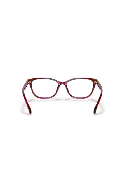 Ralph 53mm Rectangle Optical Glasses In Brown