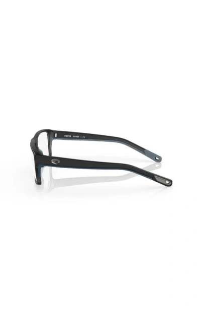 Costa 57mm Rectangle Optical Glasses In Black