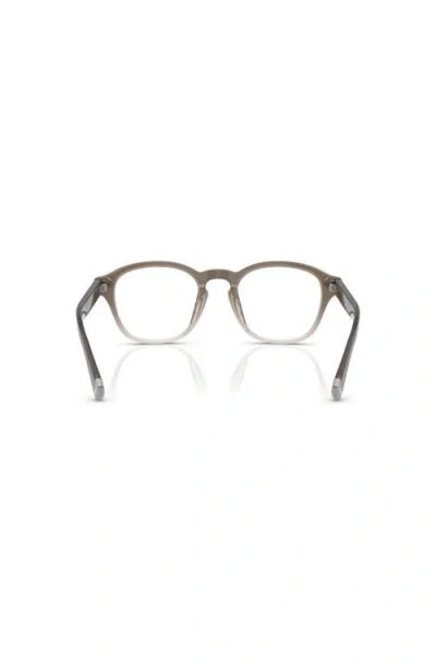 Brunello Cucinelli 50mm Square Optical Glasses In Gray