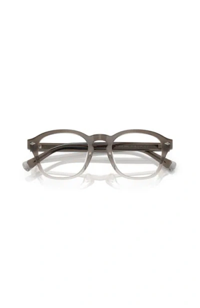 Brunello Cucinelli 50mm Square Optical Glasses In Gray