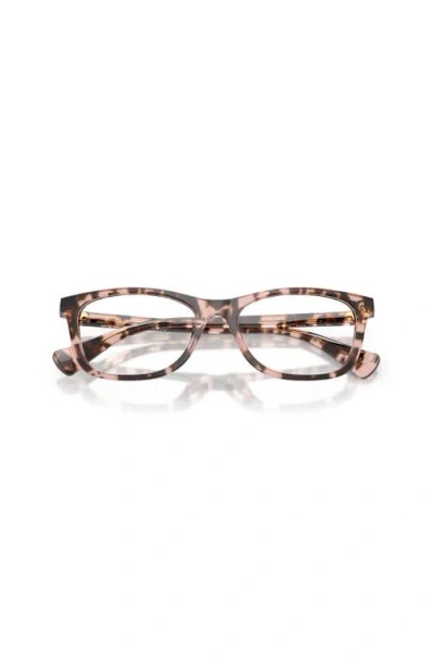 Ralph 55mm Rectangle Optical Glasses In Brown