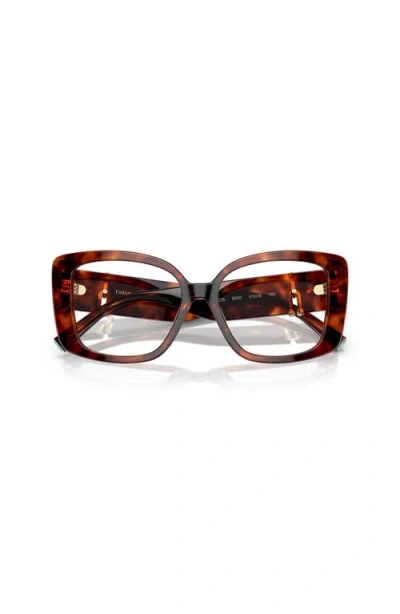 Tiffany & Co . 53mm Square Optical Glasses In Multi