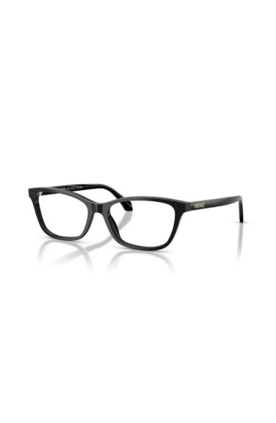 Versace 54mm Cat Eye Optical Glasses In Black