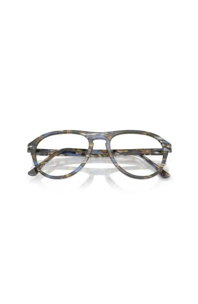 Persol 55mm Pilot Optical Glasses In Black