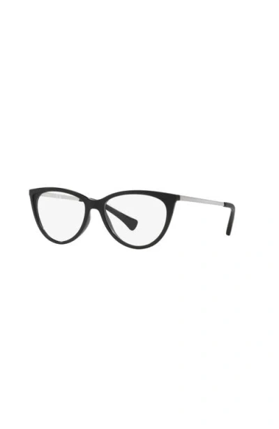 Lenscrafters 53mm Cat Eye Optical Glasses In Black