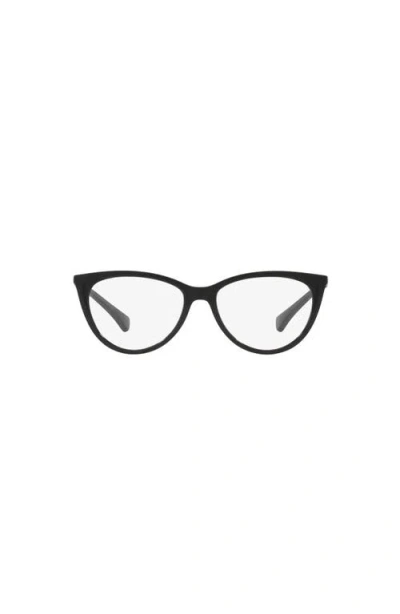 Lenscrafters 53mm Cat Eye Optical Glasses In Black