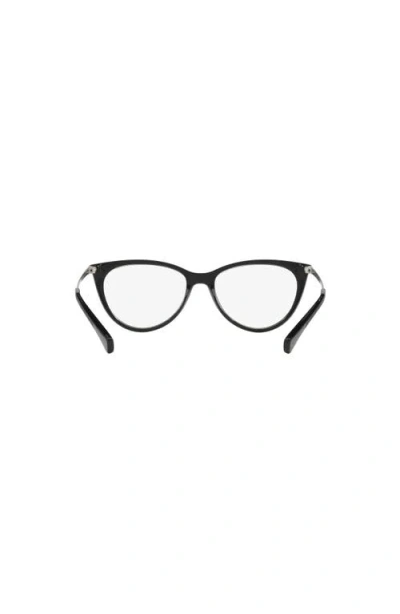 Lenscrafters 53mm Cat Eye Optical Glasses In Black