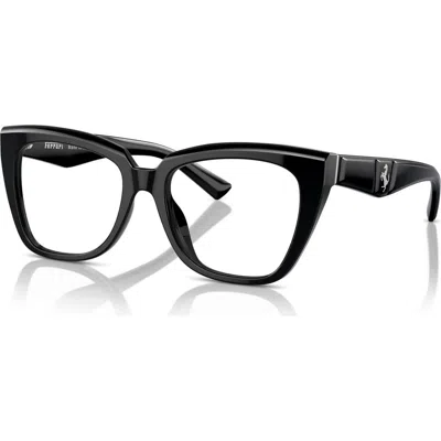 Ferrari 52mm Square Optical Glasses In Black