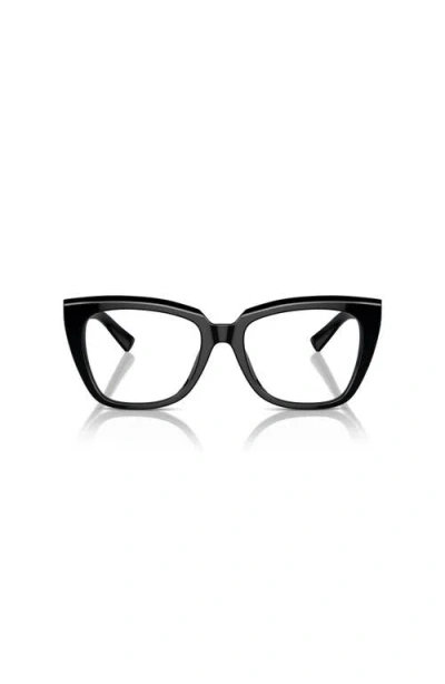 Ferrari 52mm Square Optical Glasses In Black