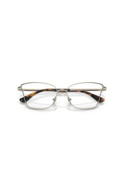 Michael Kors 53mm Rectangle Optical Glasses In Multi
