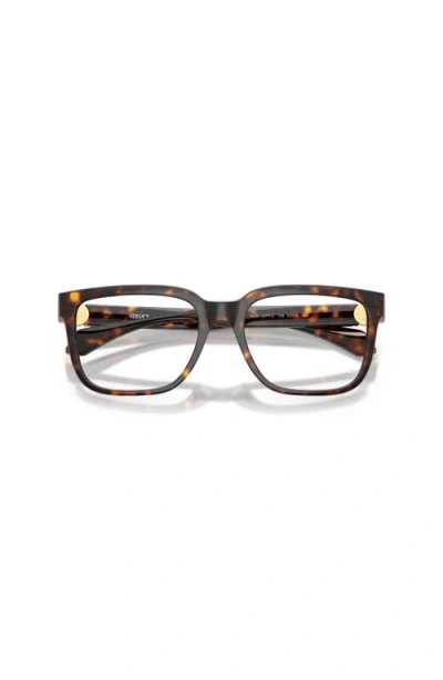 Versace 55mm Square Optical Glasses In Multi