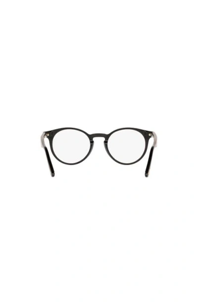Tom Ford 48mm Round Optical Glasses In Black