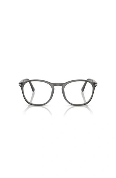 Persol 52mm Square Optical Glasses In Black