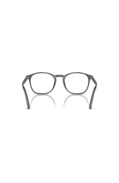 Persol 52mm Square Optical Glasses In Black