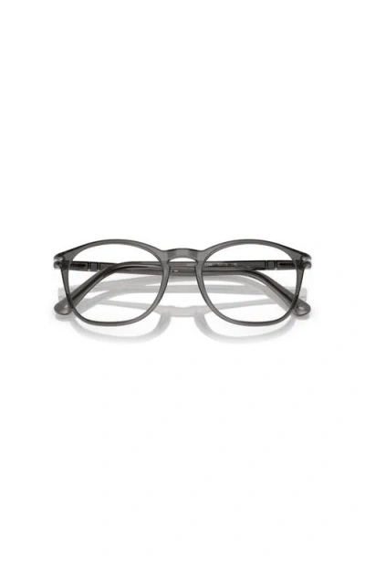 Persol 52mm Square Optical Glasses In Black