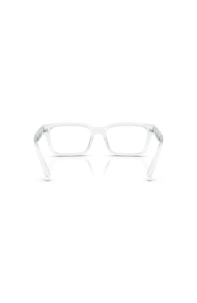 Armani Exchange 55mm Rectangle Optical Glasses In White
