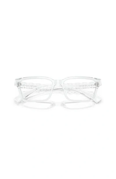 Armani Exchange 55mm Rectangle Optical Glasses In White