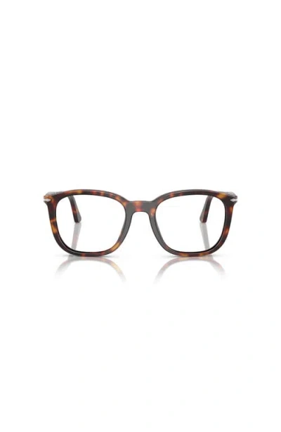 Persol 52mm Rectangle Optical Glasses In Multi
